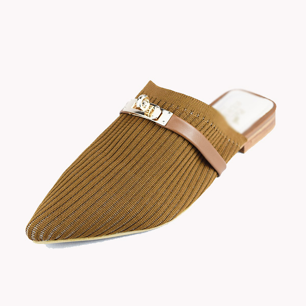 Mule pour femme hr02  marron.................. Mules femme Maroc